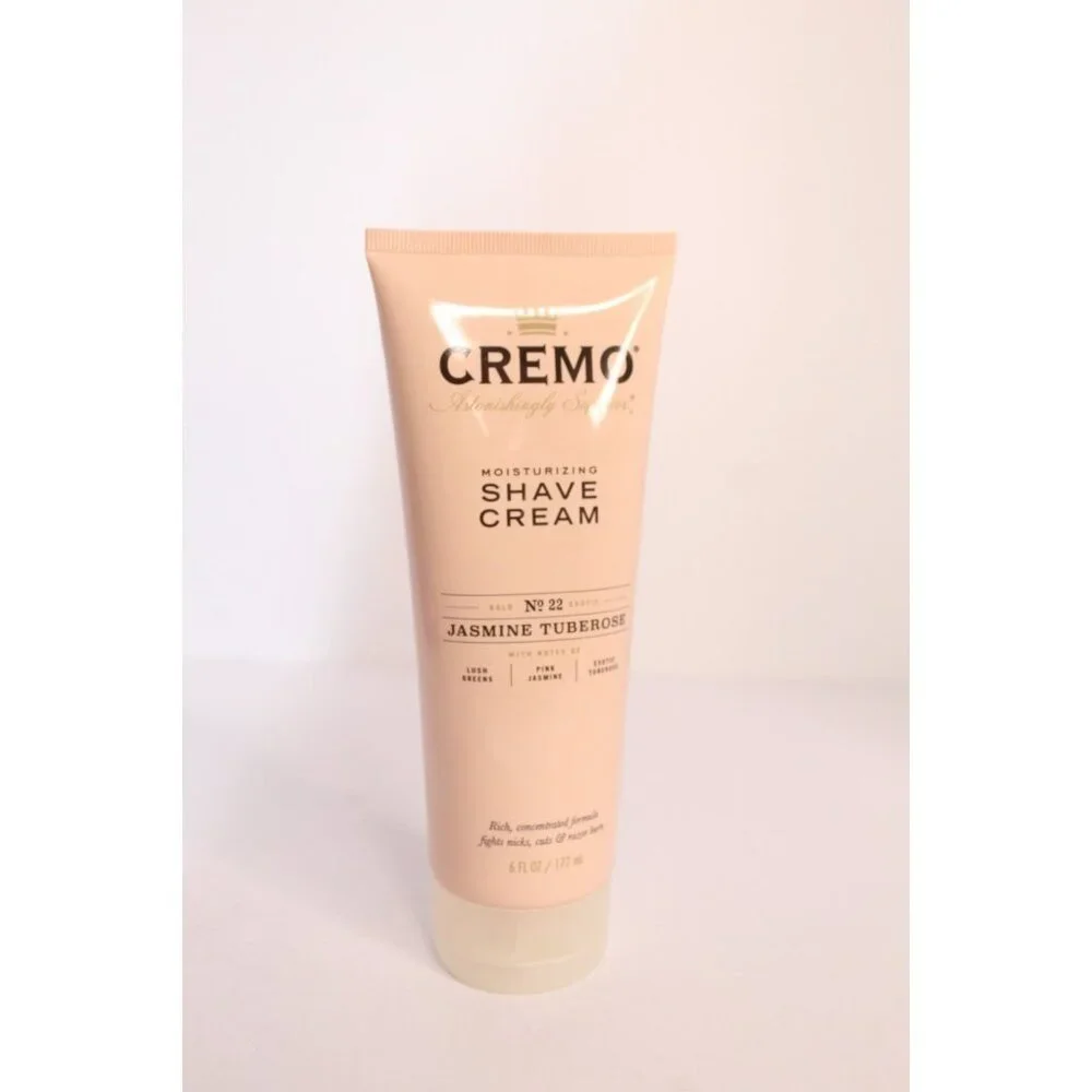 Cremo Moisturizing Shave Cream Jasmine Tuberose Concentrated Formula 6 fl oz New